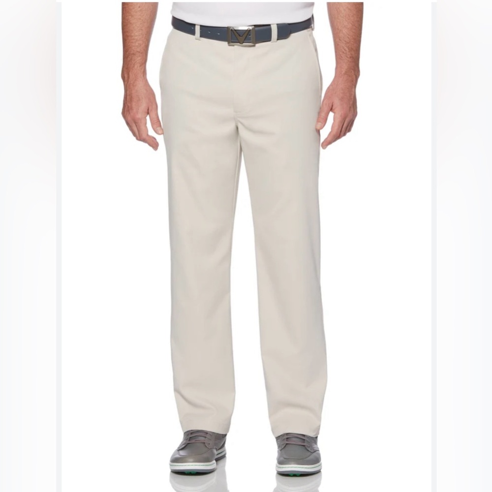 Callaway men’s size 38/31 pro spin stretch, golf pants, beige color
